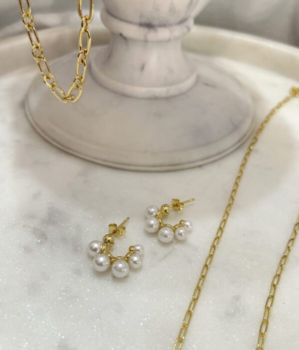 Aros perlas Elie